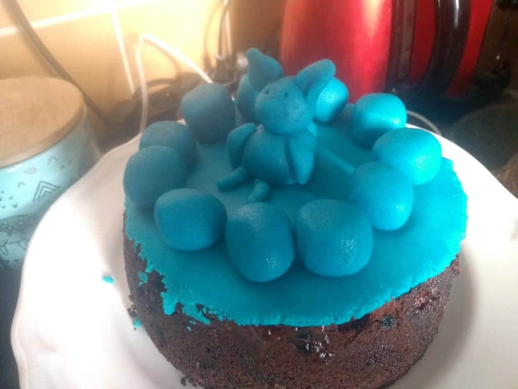 Blue Simnel Cake