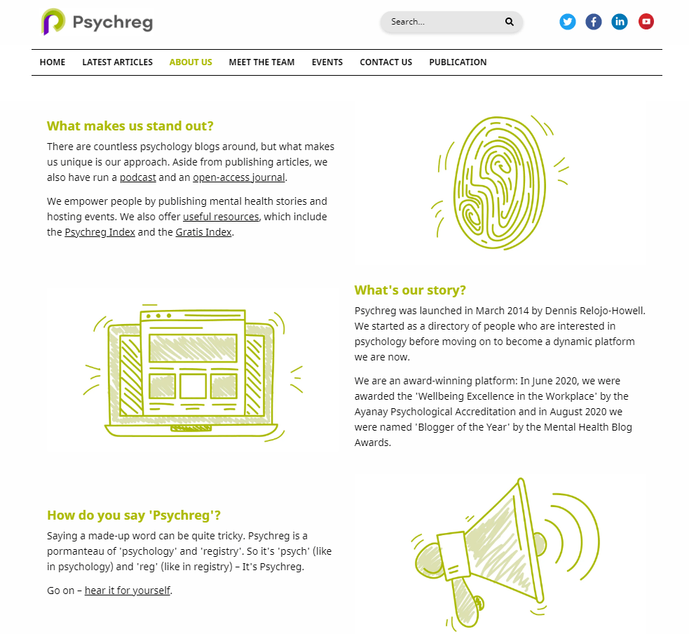 psychreg about page